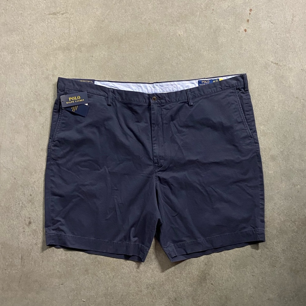 Ralph Lauren Men's Dark Blue Flat Front Shorts